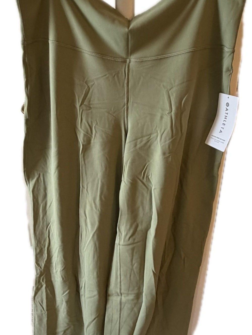 Athleta Elation Wide Leg Pant Olive Green